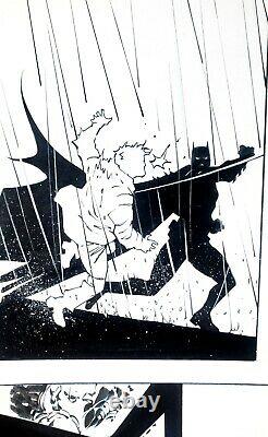 BATMAN GIANT ORIGINAL ART AWESOME PAGE! RYAN BENJAMIN Richard Friend inks