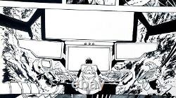 BATMAN GIANT ORIGINAL ART AWESOME PAGE! RYAN BENJAMIN Richard Friend inks