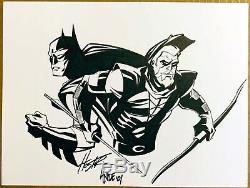 BATMAN GREEN ARROW commission by Phil Hester and Ande Parks Original Art