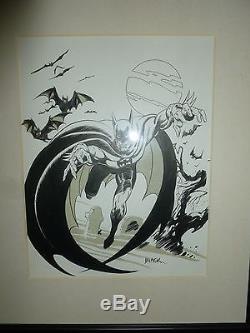 Batman Original Splash Page Bill Black Comic Book Art. Fanzine Art