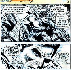 BATMAN! Original 1975 Comic Art! Alfred! Ernie Chan! DC Comics! Giordano! Signed