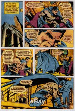 BATMAN! Original 1975 Comic Art! Alfred! Ernie Chan! DC Comics! Giordano! Signed