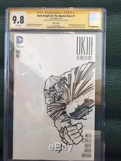 Batman Sketch Cover Cgc Ss 9.8 Inked Frank Miller Dark Knight III Original Art