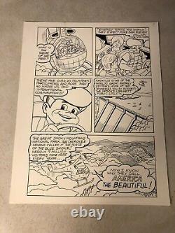 BIG BOY #67 original art MOLDOFF WORLDS FAIR SMOKY MTNS america the beautiful