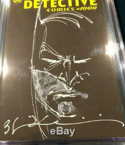 BILL SIENKIEWICZ ORIGINAL Sketch Art CGC 9.4 Signed Detective Comics 1000 Batman