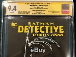 BILL SIENKIEWICZ ORIGINAL Sketch Art CGC 9.4 Signed Detective Comics 1000 Batman