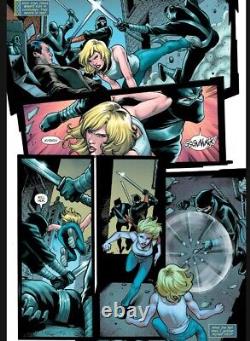 BIRDS OF PREY 25 pg 17 BLACK CANARY ORIGIN PAGE VS NINJAS WOW