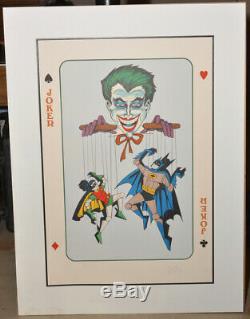 BOB KANE DC COMICS 1978JOKERBATMANROBIN#96/300Signed Original Artwork. A+