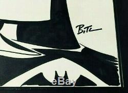 BRUCE TIMM ORIGINAL BATMAN ART SKETCH SIGNED with COA RARE ANIMATED SERIES NOT CGC