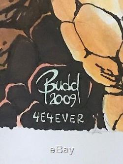 BUDD ROOT Sketchbook Pin-Up ORIGINAL ART Fantastic Four CAVEWOMAN No Smoking