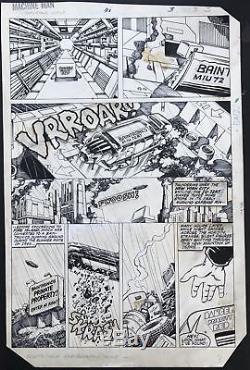Barry Windsor Smith MACHINE MAN original comic art page 1984