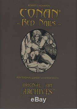 Barry Windsor-smith Conan Red Nails Printed At Full Size From Original Art