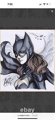 Batgirl Artgerm 2013 Sketch Original Art