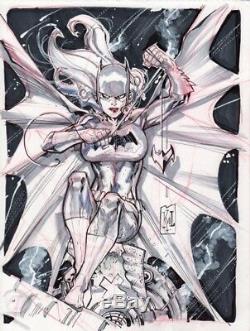 Batgirl by Ken Lashley Original Art Commission Sketch 9x12