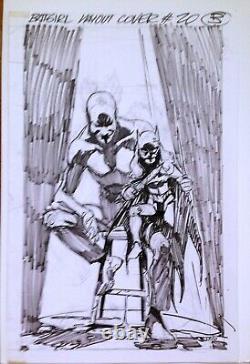 Batgirl'new 52' Eddy Barrows Ventriloquist Original Layout Cover Art Page