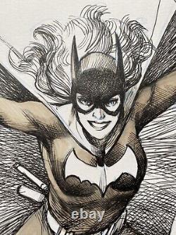 Batgirl original Comic Art Illustration by Paul Harmon