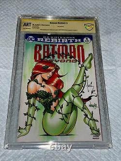 Batman #1 Blank Cover Cbcs 9.8 Ss Oa. Original Art Sketch Jose Varese & Tucci