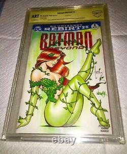 Batman #1 Blank Cover Cbcs 9.8 Ss Oa. Original Art Sketch Jose Varese & Tucci