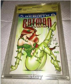 Batman #1 Blank Cover Cbcs 9.8 Ss Oa. Original Art Sketch Jose Varese & Tucci