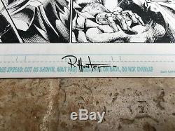 Batman 688 Original Art Page 2 Signed Mark Bagley Rob Hunter Authentic Splash