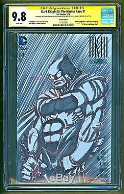 Batman Dark Knight 3 III #1 The Master Race SIGNED & Sketch Frank Miller CGC 9.8