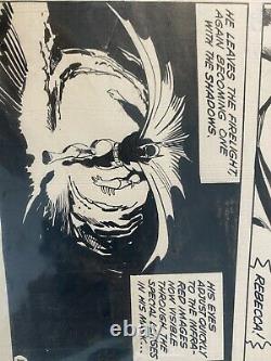 Batman Dark Knight Gene Colan Klaus Janson Original Art DC comics withprinted comi