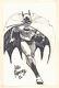 Batman Full Figure Running Drawing Signed Art By John Romita Jr