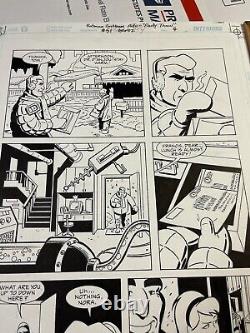 Batman Gotham Adventures #51 p. 4 Mr Freeze Original Comic Art Rader Austin