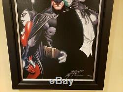 Batman Mind If I Cut In Alex Ross SIGNED 53/100 DC COA Giclee canvas print