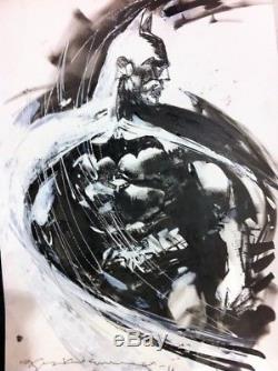 Batman Original Art Commission By Bill Sienkiewicz! Incredible! Signed & Framed