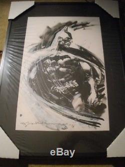 Batman Original Art Commission By Bill Sienkiewicz! Incredible! Signed & Framed