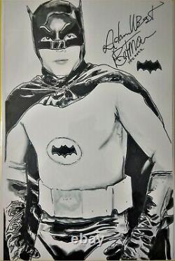Batman Robin 1966 Tv Show Full Cast 7 Comic Book Covers Ink Art Sim Signatures