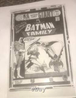 Batman Robin Batgirl Dark Knight N# 1 Dc Comics Cover Art Production Acetate
