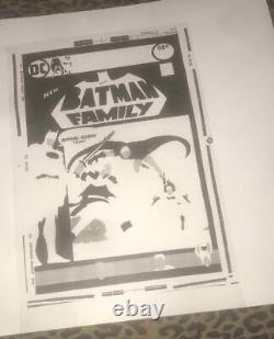 Batman Robin Batgirl Dark Knight N# 1 Dc Comics Cover Art Production Acetate