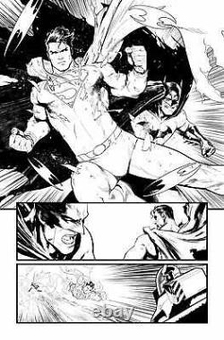 Batman Superman (2019) #3 Pg 14 Page David Marquez Original Artist's Proof Art