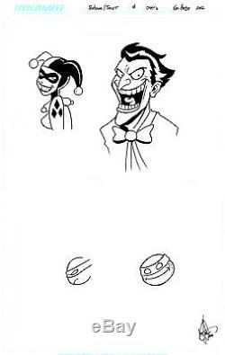 Batman TMNT Adventures #2 original cover art by Ken Haeser