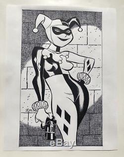 Batman The Animated Series Harley Quinn Original Art Commission Bruce Timm BTAS
