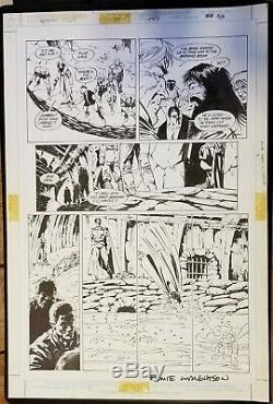 Batman the CULT #2 page 39, pen & Ink. Bernie Wrightson original art