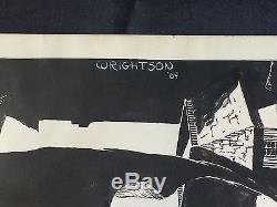Bernie Wrightson Original Art Gargoyle On Rooftop 1969