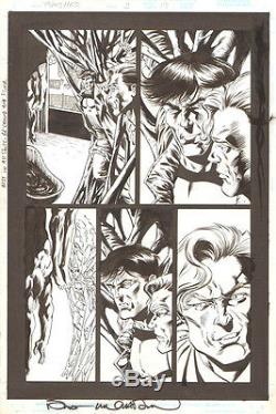 Bernie Wrightson PUNISHER 3 GORY BONDAGE ORIGINAL ART Signed Marvel Page B/W `99