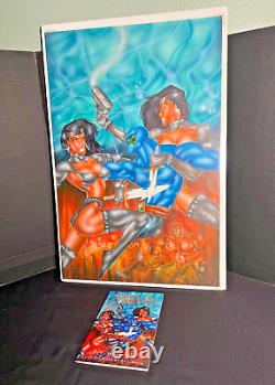 Bill Maus Original Comic Book Cover Art 20 X 30 Bubble Economy # 1 Zen