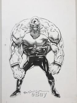 Bill Sienkiewicz original commission Comic art Colossus Signed