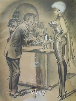 Bill Ward Original Pin Up Art 1950s Good Girl Art