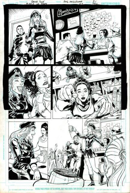 Birds Of Prey #112 Original Interior Page Original Art 11 X 17 By Dave Cole