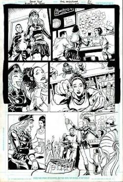 Birds of Prey #112 ORIGINAL INTERIOR PAGE Original Art 11 x 17 by Dave Cole