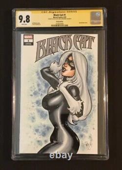 Black Cat 1 Sketch Cover B 9.8 Cgc Chris Mcjunkin Original Art January 2025 Sale