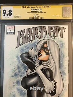 Black Cat 1 Sketch Cover B 9.8 Cgc Chris Mcjunkin Original Art January 2025 Sale