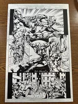 Black Panther #28 PG #19 Original Comic Art Action Page Fighting Vs Namor