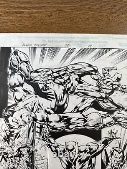 Black Panther #28 PG #19 Original Comic Art Action Page Fighting Vs Namor