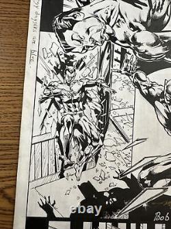 Black Panther #28 PG #19 Original Comic Art Action Page Fighting Vs Namor